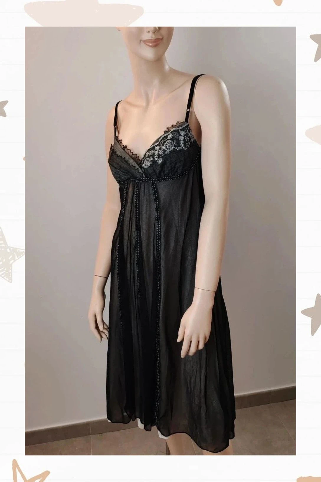 Precioso vestido lencero S/M